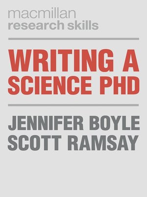 cover image of Writing a Science PhD